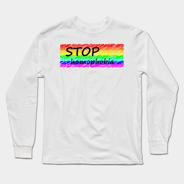 Stop homophobia Long Sleeve T-Shirt by Johnny_Sk3tch